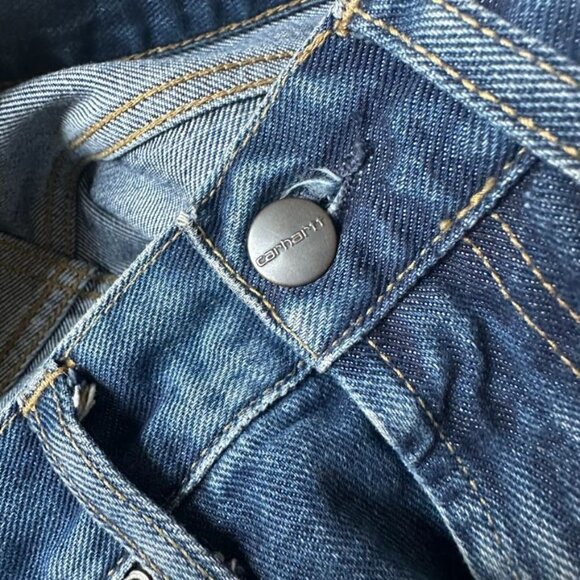 Men’s Carhartt Pontiac Pant Denim Jeans in Bluestone Wash Size Size 30‎ x 32 - Picture 4 of 10